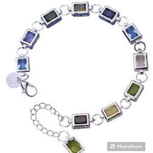 New .925 Multi-Color Stone Bracelet